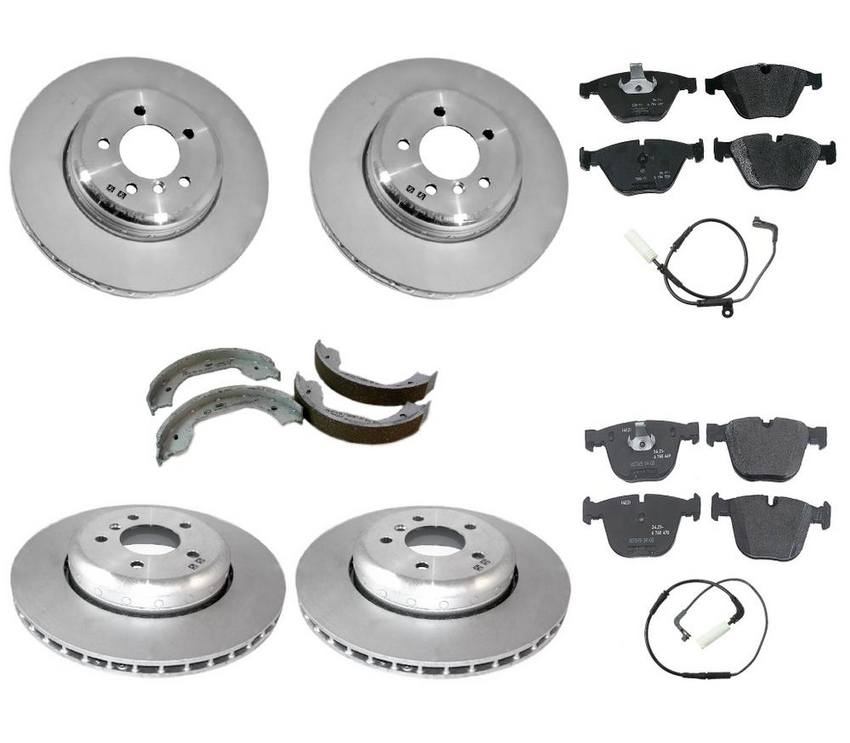 BMW Brake Kit - Pads and Rotors Front &  Rear (348mm/345mm)